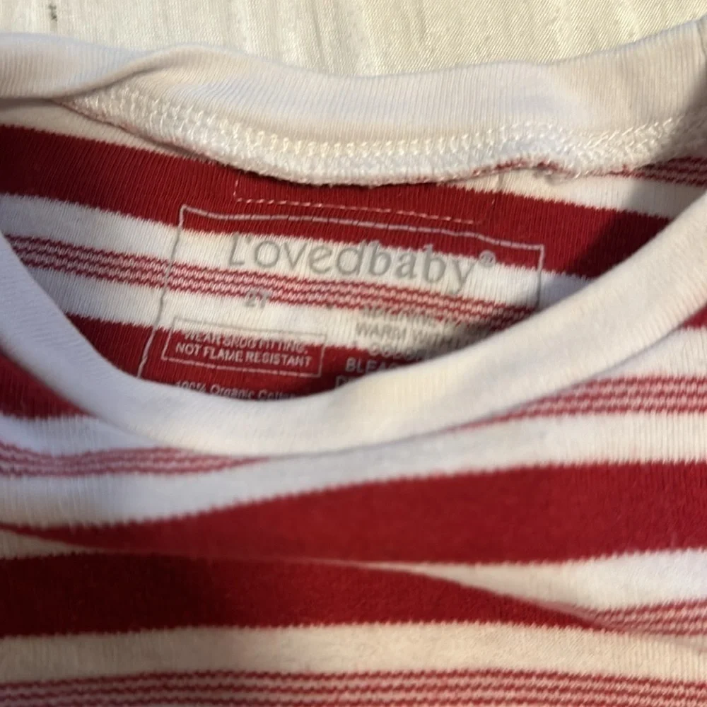 L’oved Baby striped 3 piece PJ set